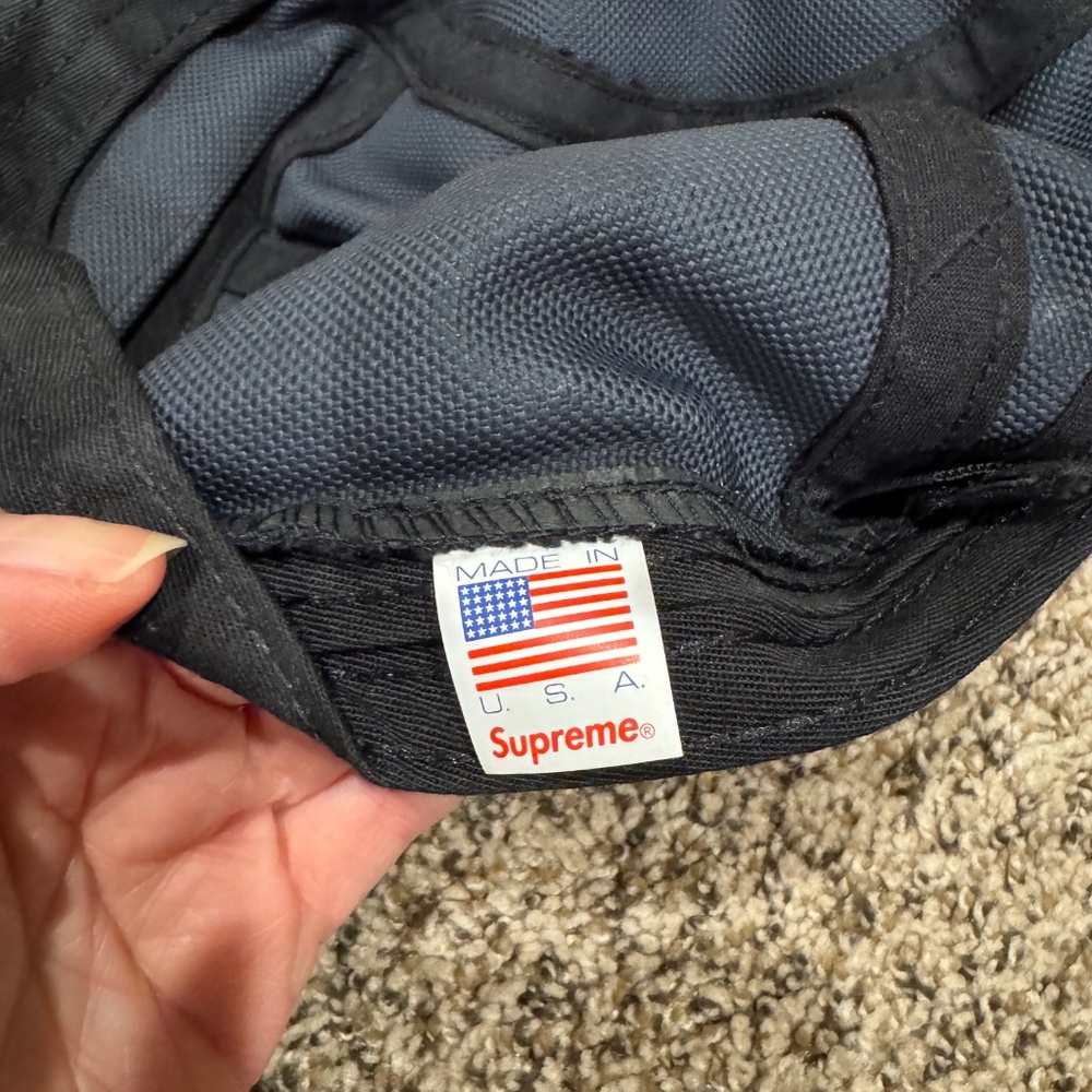 Men’s Supreme Bonded Mesh Camp Cap~Black - Picture 6 of 7